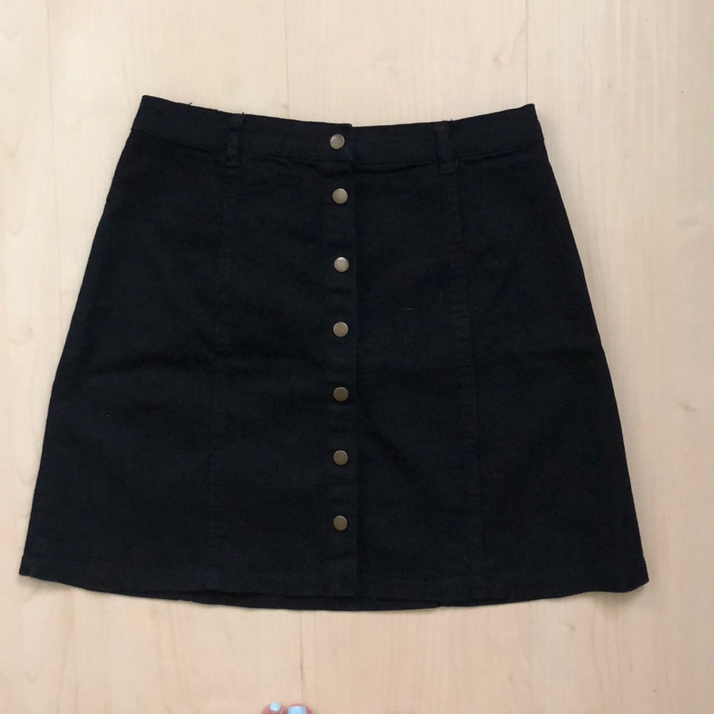 Forever 21 Black Denim Skirt
